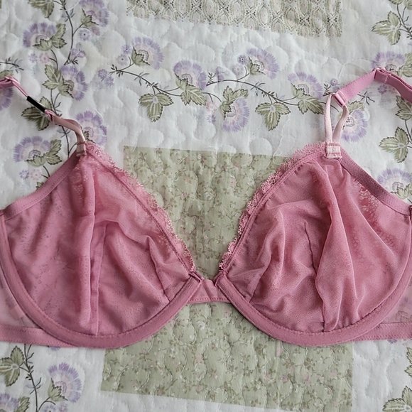 VS Sexy Tee Unlined Dusk Mauve Demi Bra 34DD - Picture 10 of 12